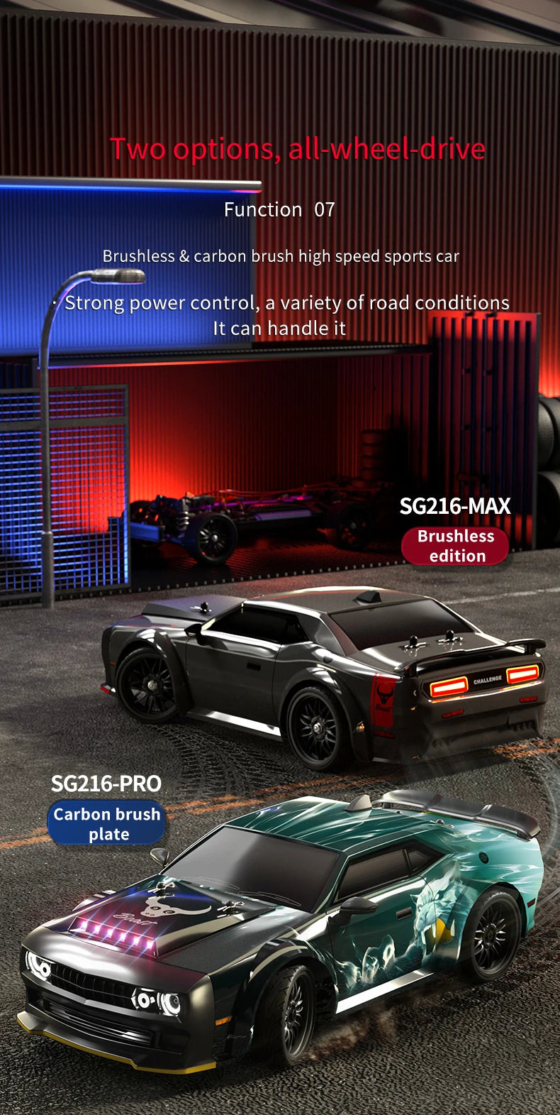 1:16 ZLL SG116 RC Car – Brushless 4WD Off-Road Drift Racing Toy