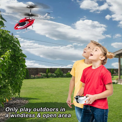 RC Helicopter for Kids – 2.4G Remote Control with LED Lights & One-Key Take-Off