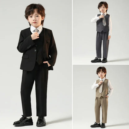 Children’s Handsome Blazer Suit – Slim Fit Formal Set