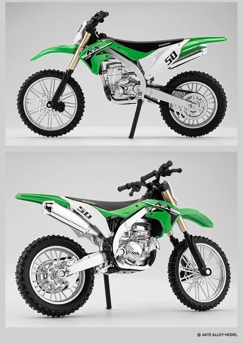 1:12 Kawasaki KX450 Diecast Off-Road Motorcycle Model – Perfect Gift for Kids