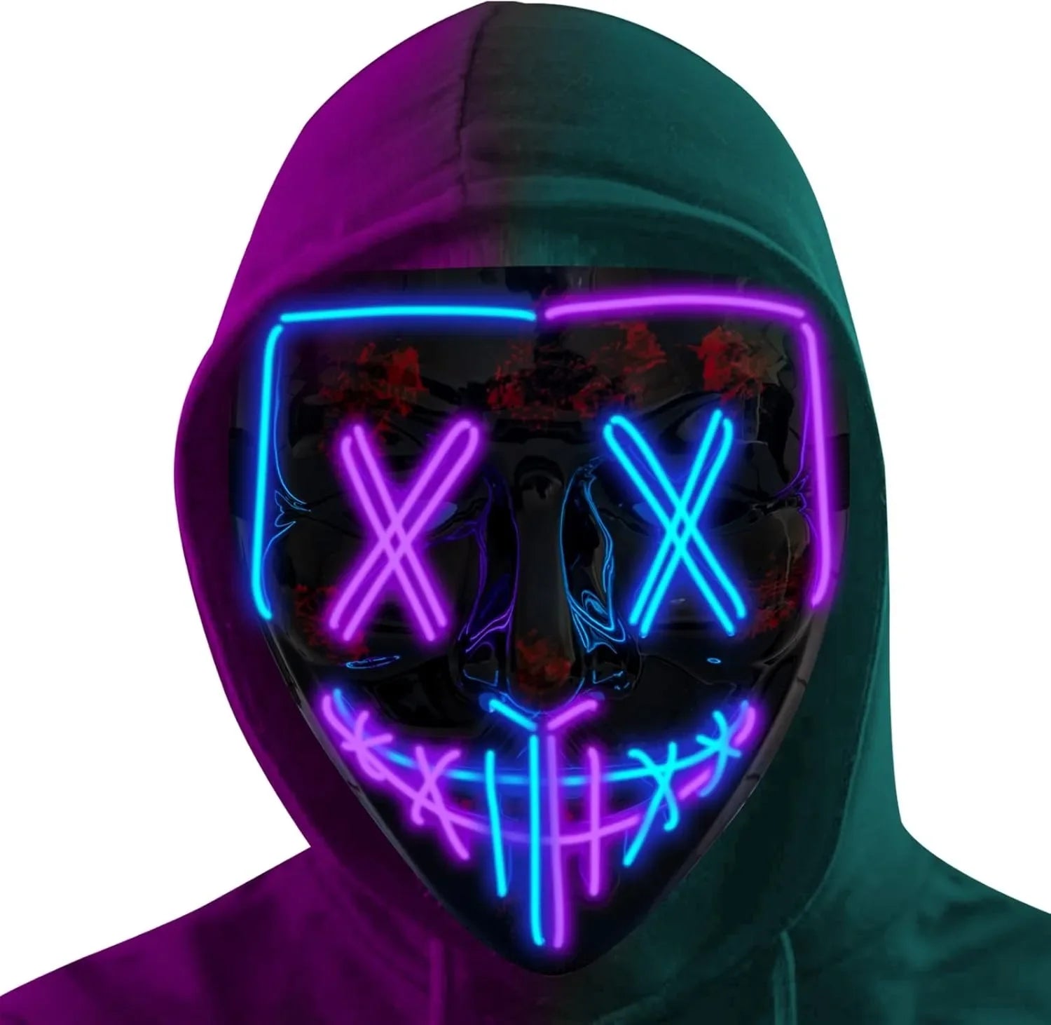 Halloween LED Mask – Poptrend Light-Up Scary Costume Accessory