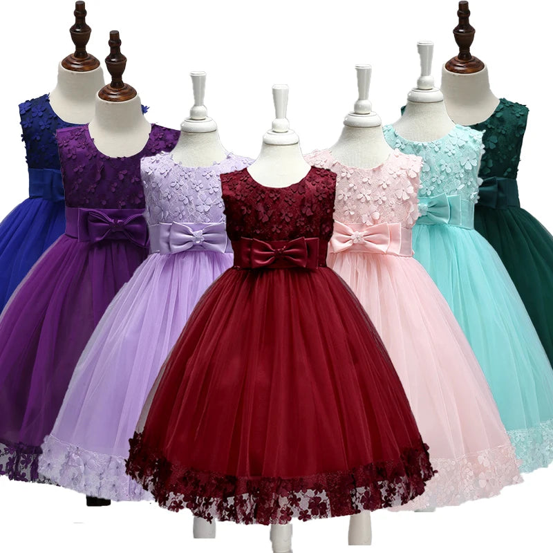 Girls' Wedding & Party Dress – Elegant Tulle Gown