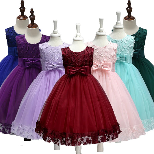 Girls' Wedding & Party Dress – Elegant Tulle Gown
