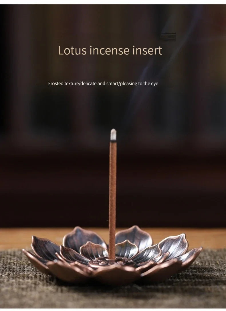 Lotus Alloy Incense Burner: Elevate Your Space with Serenity and Style