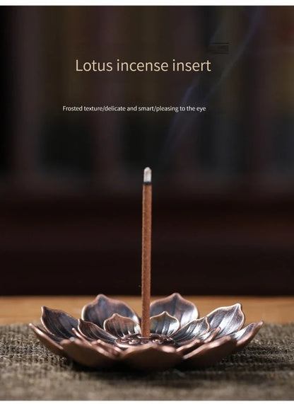 Lotus Alloy Incense Burner: Elevate Your Space with Serenity and Style