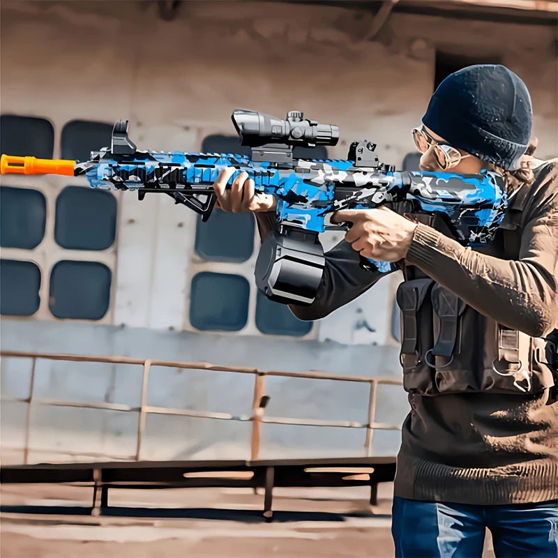 Ultra Shoppings M416 gun toy outdoor electric blaster with gel bullets for summer water ball shooting and parent-child interactive play