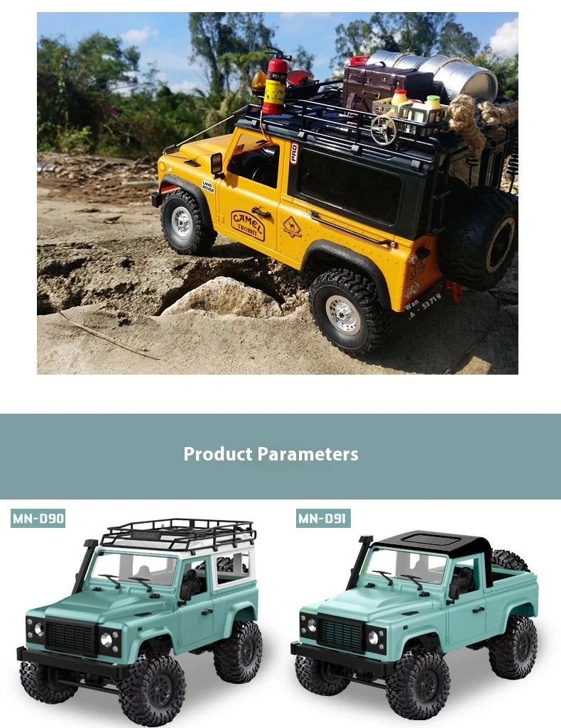 1:12 MN90 RC Car – Off-Road Vehicle for Boys & Men Gift