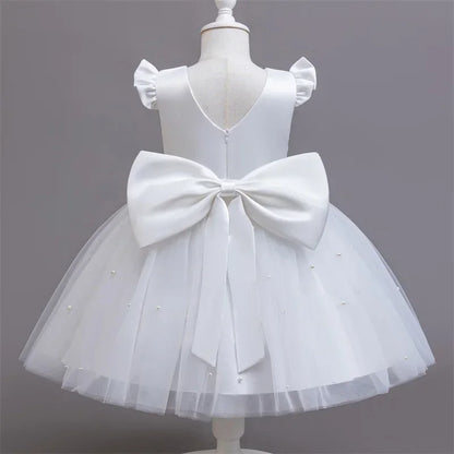 Elegant Kids Dress with Big Bow – Special Occasions