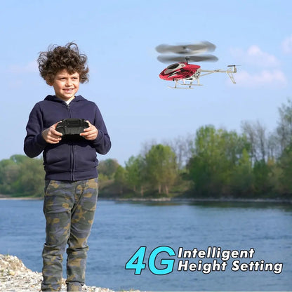 RC Helicopter for Kids – 2.4G Remote Control with LED Lights & One-Key Take-Off