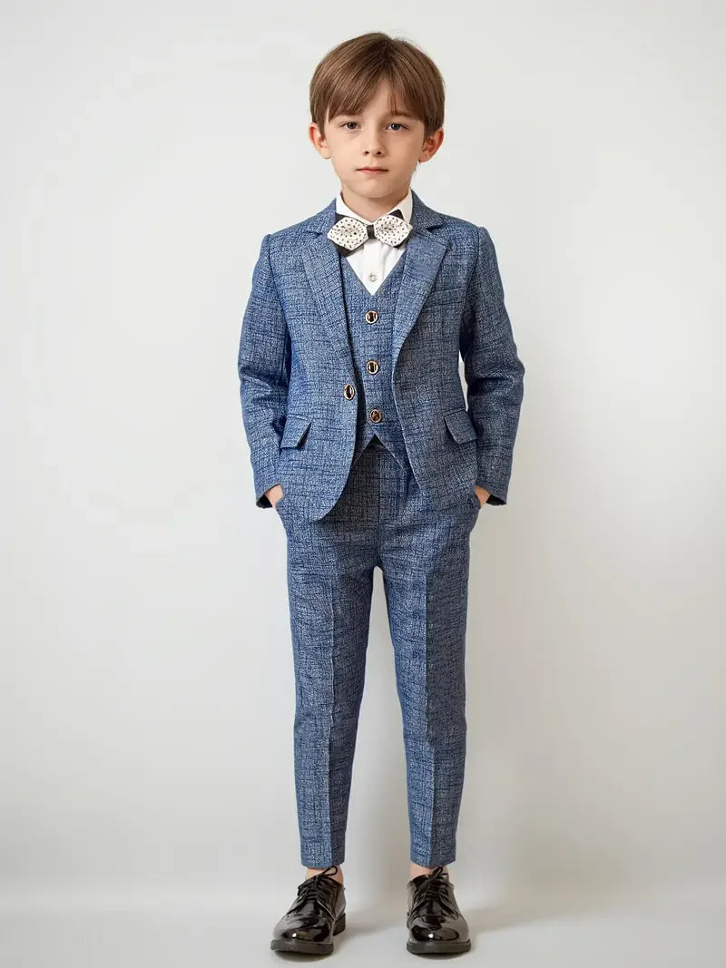 Children’s Formal Blazer Set – 5-Piece Tuxedo for Special Occasions