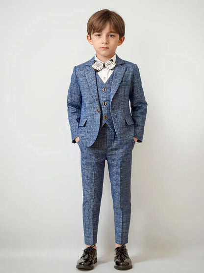 Children’s Formal Blazer Set – 5-Piece Tuxedo for Special Occasions