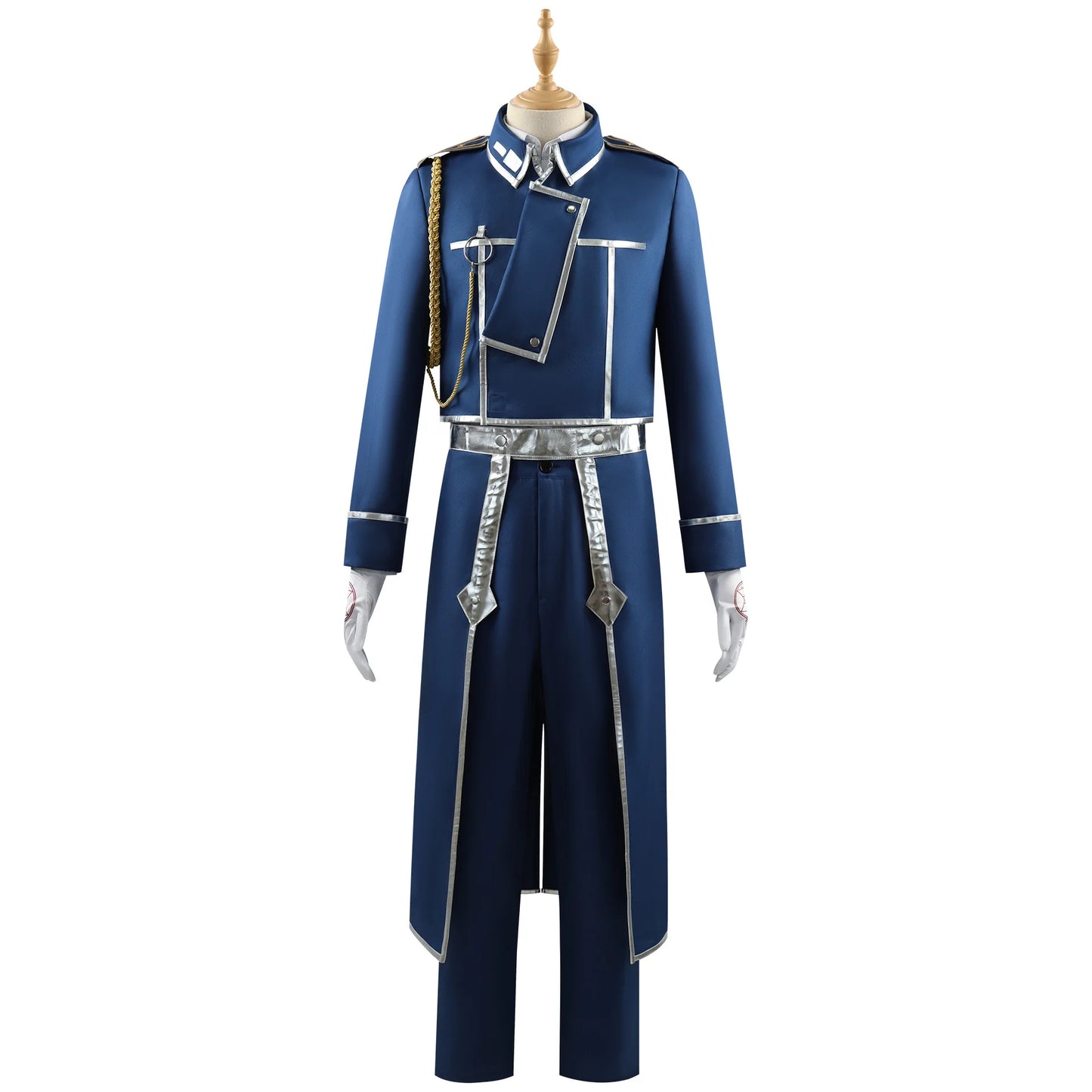 Roy Mustang Anime Cosplay – Blue Uniform Full Set for Party & Role Play