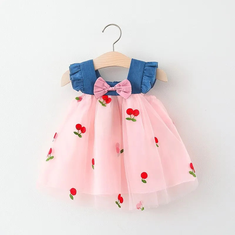Sweet Toddler Girl Bow Princess Outfit 0–3Y