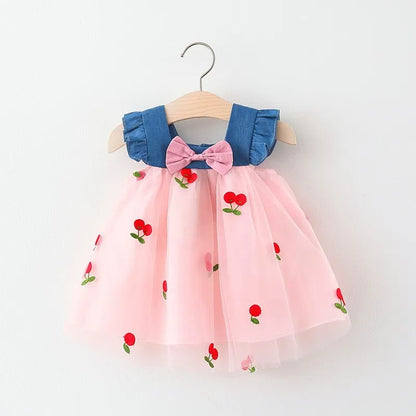 Sweet Toddler Girl Bow Princess Outfit 0–3Y