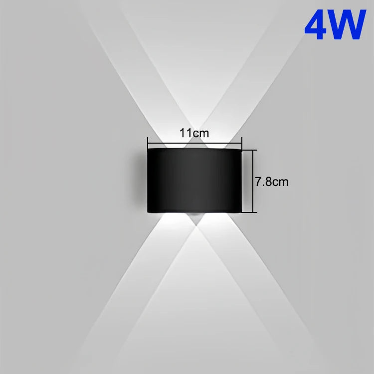 Up & Down LED Wall Lamp: Waterproof Lighting for Indoor & Outdoor Spaces