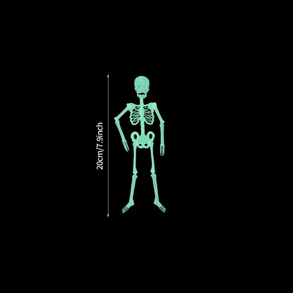 Glowing Hanging Skeleton: Spooky Prop for Halloween Decor