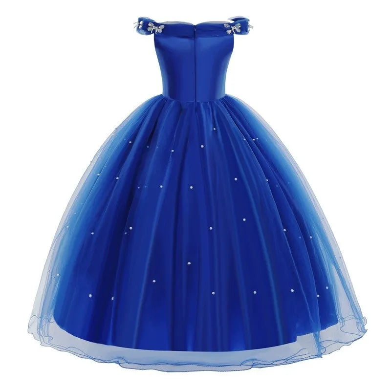 Girls Cinderella Princess Costume Dress Up Set