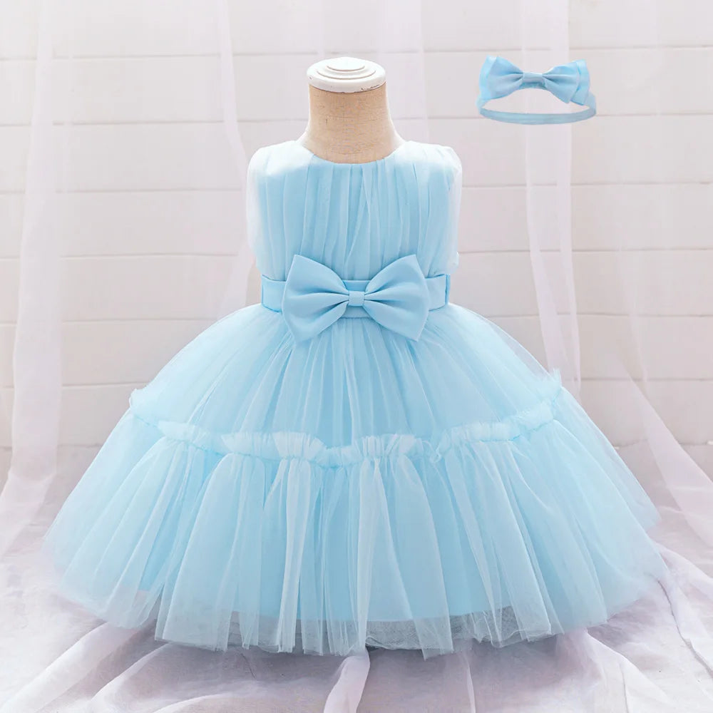 Baby Girl 1st Birthday Dress – Tulle Princess Gown