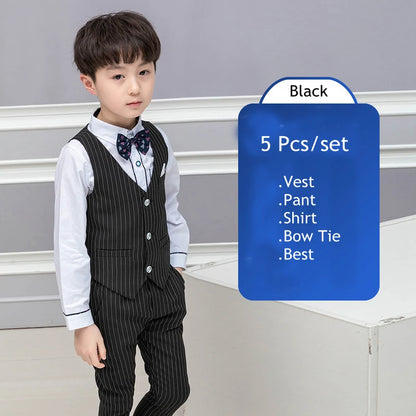 Elegant Boys’ Performance Outfit – Shirt, Vest & Pants Set