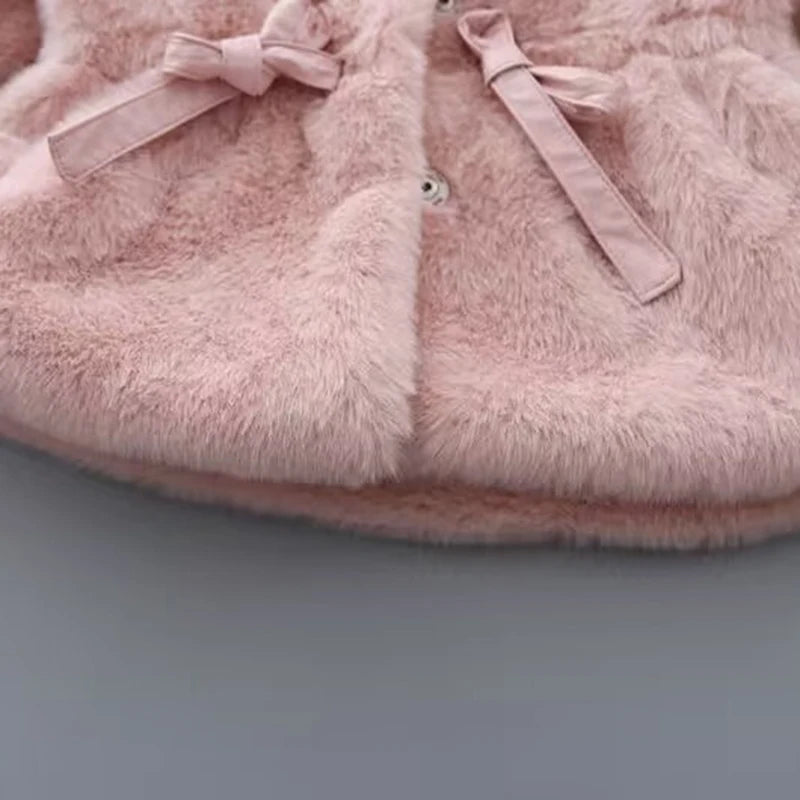 Warm Girls’ Jacket – Long Sleeve Plush Outerwear