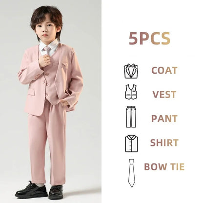 Children’s Handsome Blazer Suit – Slim Fit Formal Set