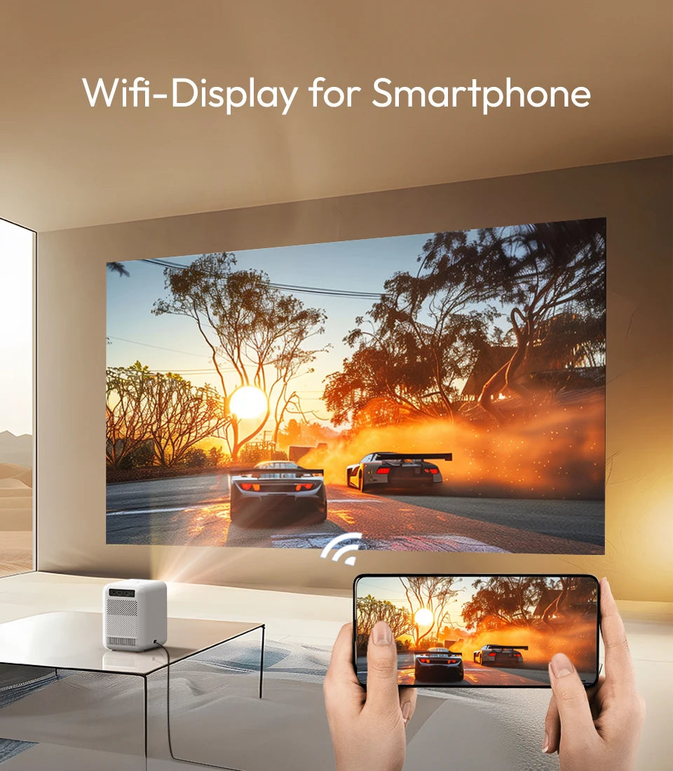 BYINTEK LOVE U4: 4K Smart Mini Projector for Wireless Home Cinema
