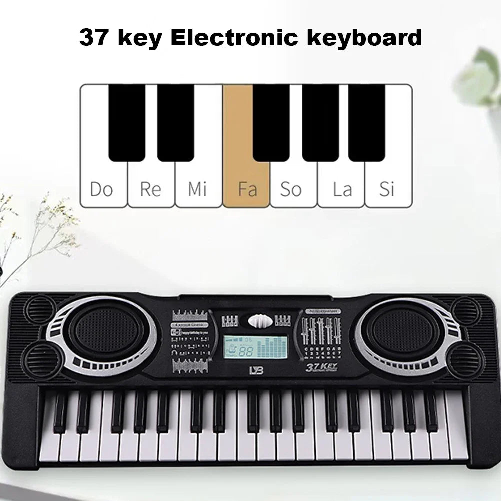 37-Key Portable Digital Piano - Educational Musical Toy for Kids