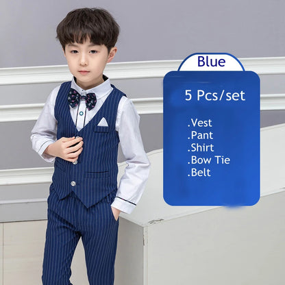 Elegant Boys’ Performance Outfit – Shirt, Vest & Pants Set