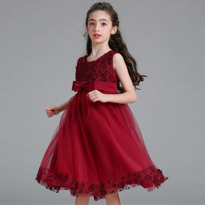Girls' Wedding & Party Dress – Elegant Tulle Gown