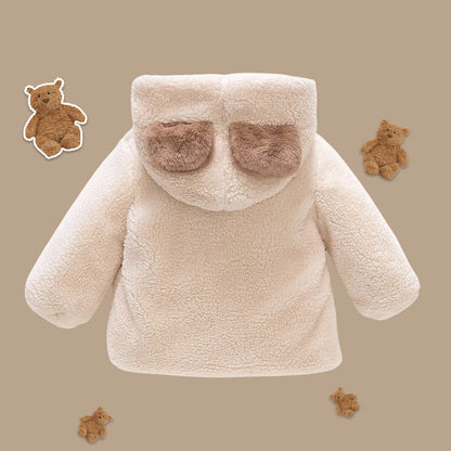 Baby Solid Color Fleece Jacket – Cozy Wear