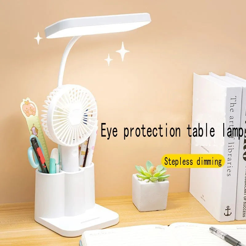 USB LED Desk Lamp: Eye-Caring Night Light for Students & Bedrooms