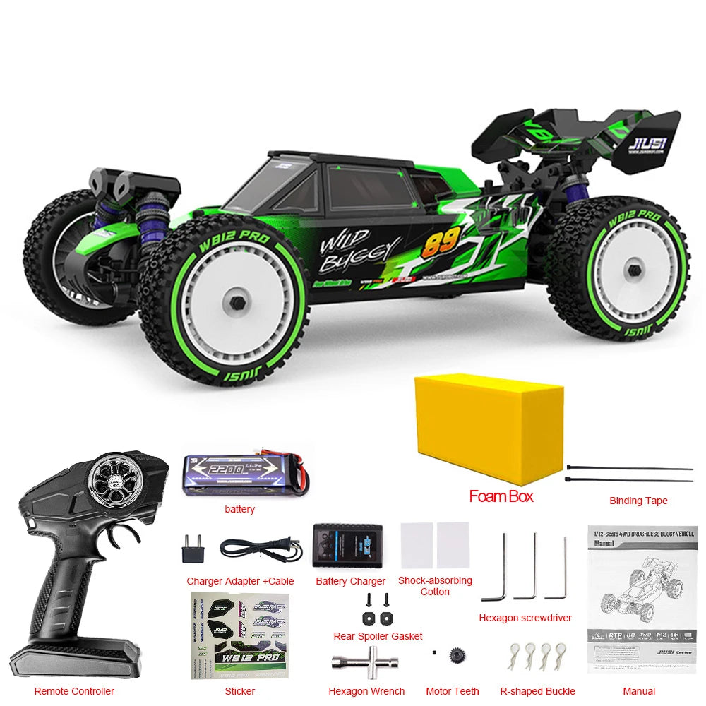 High-Speed 80KM/H RC Car – JIUSI WB12 PRO 4WD Off-Road Toy