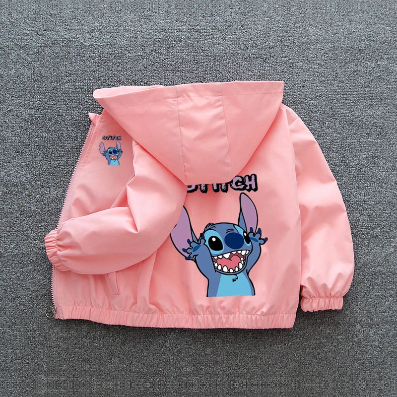 Lilo & Stitch Kids' Hooded Jacket: Cozy & Fun Cartoon Outerwear