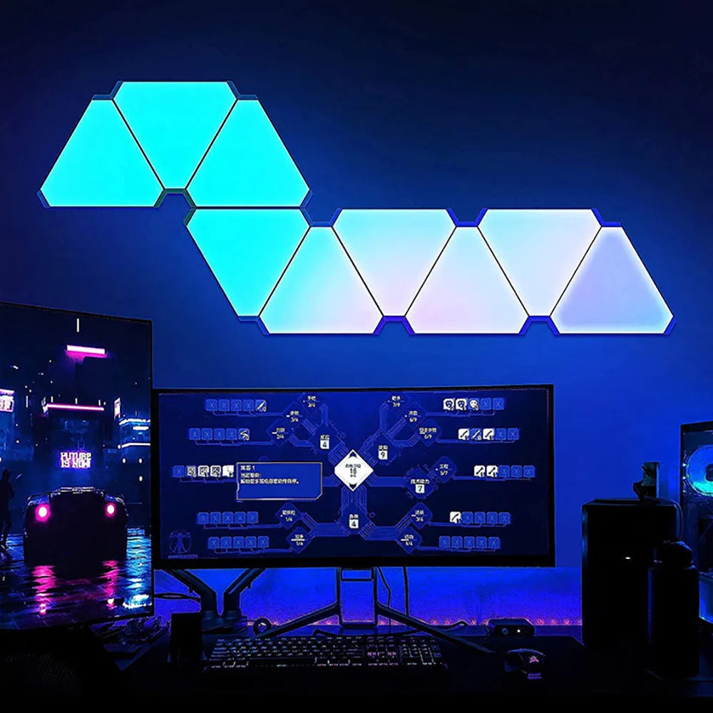 LED RGB Quantum Wall Lamp – Smart Rhythm Light for Modern Spaces