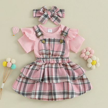 Sweet Baby Girl Summer Clothing Set 3Pcs