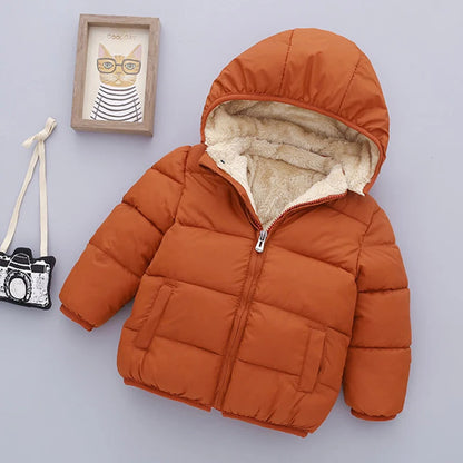Plush Warm Outerwear – Boys & Girls Winter Jacket