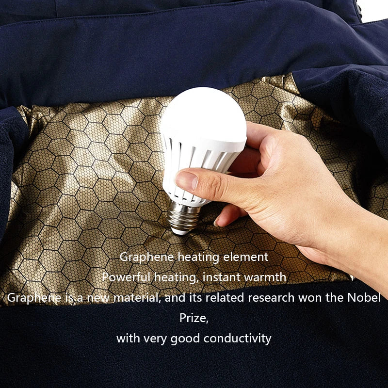 Men’s Solid Color Winter Jacket – Fleece Lined & Windproof