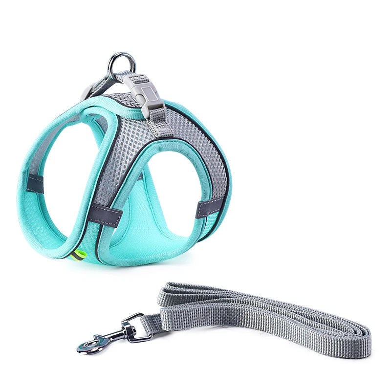 Adjustable Cat & Dog Harness Leash Set: Perfect for Outdoor Adventures