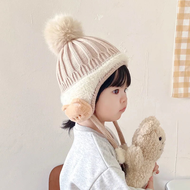 Winter Baby Cap – Velvet Lined & Cozy