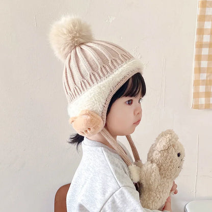 Winter Baby Cap – Velvet Lined & Cozy