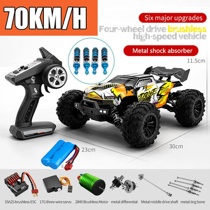 1:16 RC Off-Road Car – High-Speed 4WD Monster Truck with LED Lights