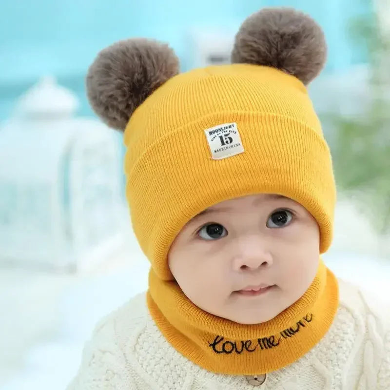 Warm Baby Knit Hat – Toddler Winter Set