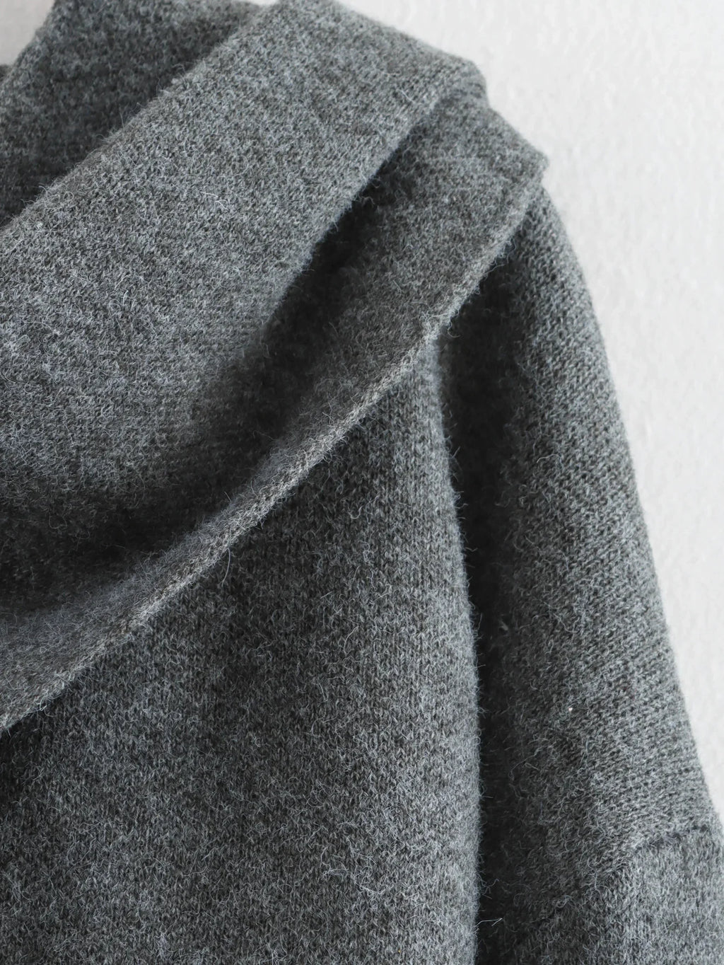 Autumn Chic: Knit Scarf Jacket for Women