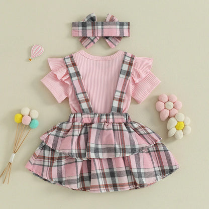 Sweet Baby Girl Summer Clothing Set 3Pcs