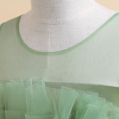 Girls Party Dress – White Tulle Wedding Gown