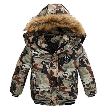 Baby Boys' Winter Coat – Warm Hooded Outerwear (2–6Y)
