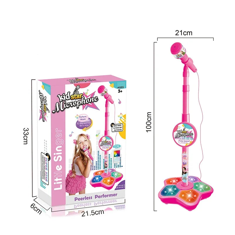 Kids’ Karaoke Microphone with Stand – Musical Educational Toy