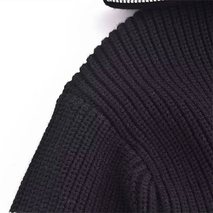 Warm Half-Zip Sweater Jacket for Fall/Winter