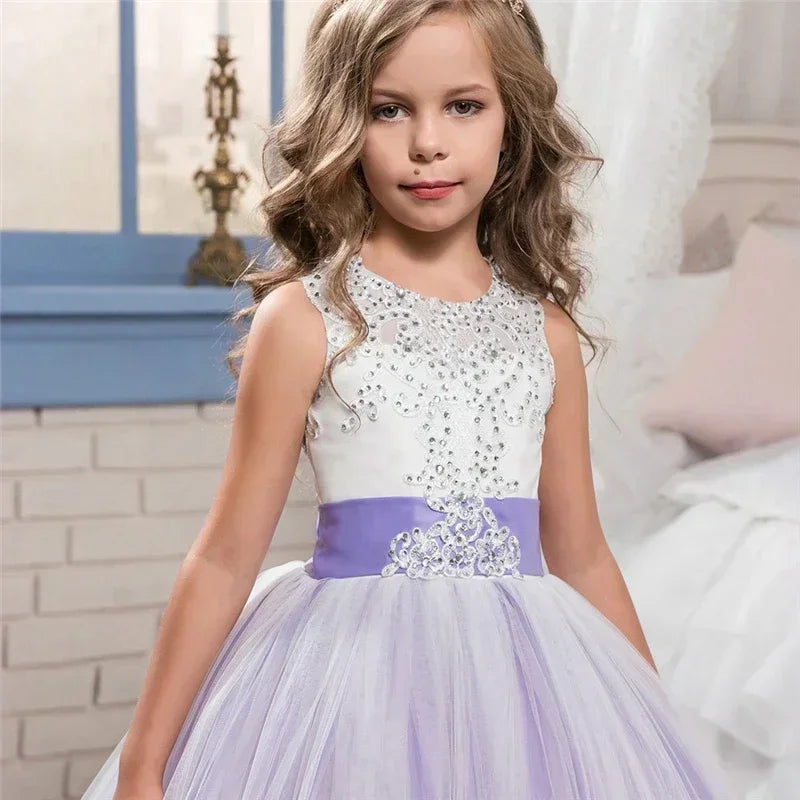 Princess Party Dress – Lace Formal Dress for Girls