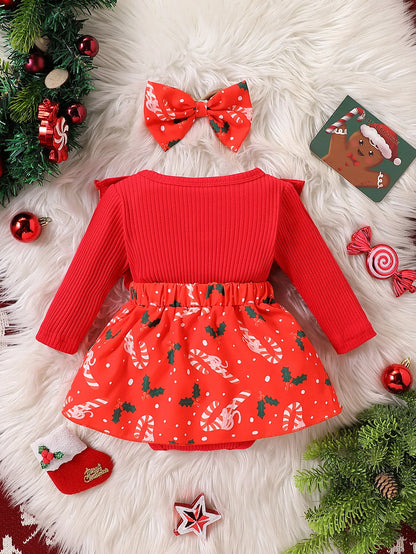 Cute Baby Girl Christmas Party Dress for Infants